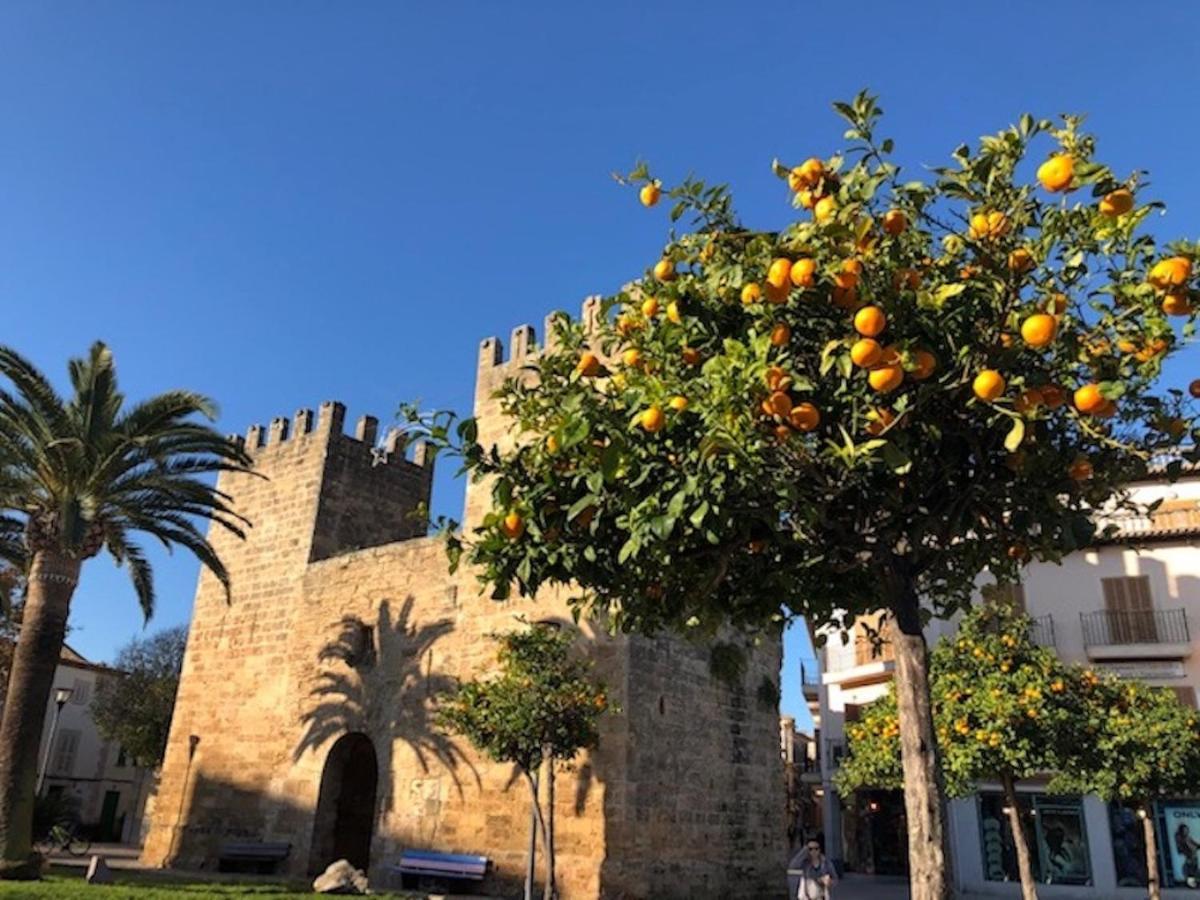 Casa Sa Pedra, En El Centro Historico De Alcudia Villa Bagian luar foto